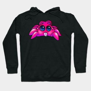 Cute Pink Spider With Crooked Teeth Hoodie